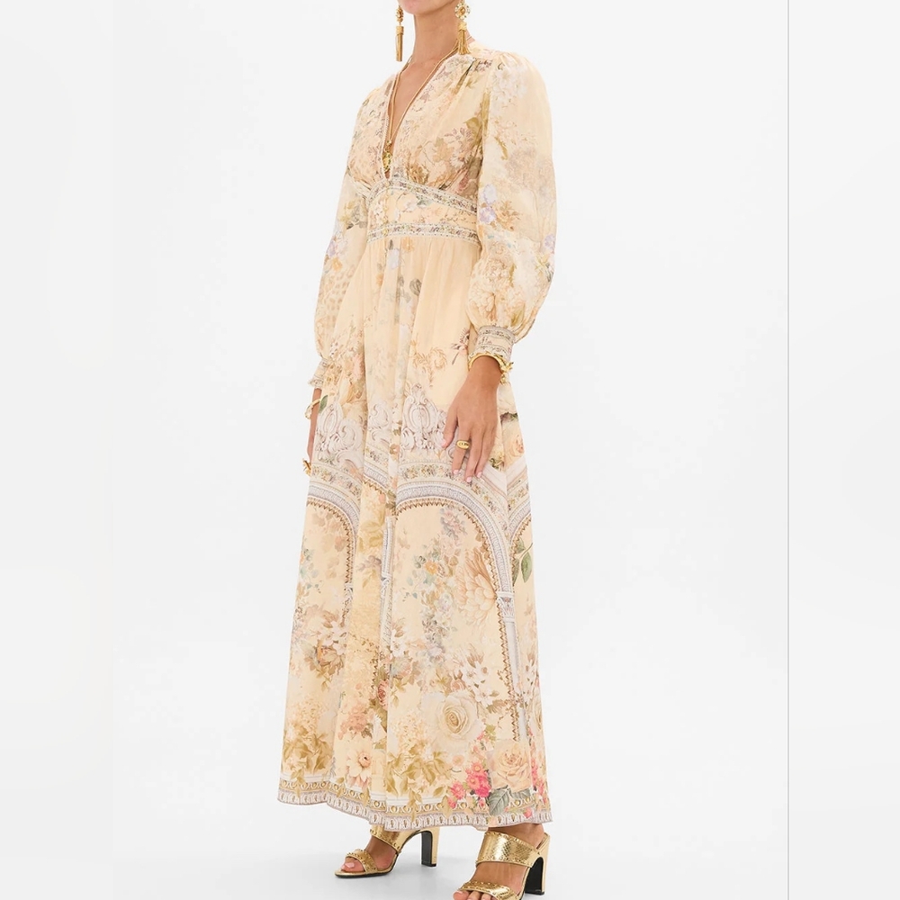 Final Sales Camilla button dress with shaped waistband - Picture 5 of 14